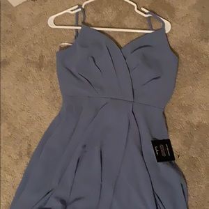 Lulu’s light blue bridesmaid dress